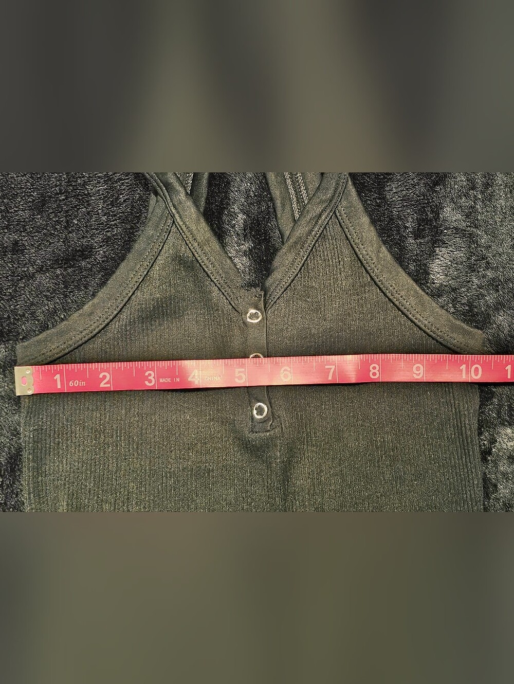 FP Movement Ribbed Cropped Henley Tank Top - Picture 3 of 4